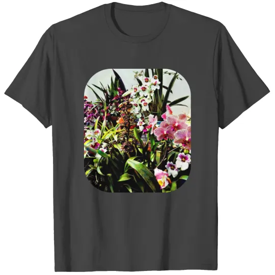 Orchids in the Garden Center T Shirts