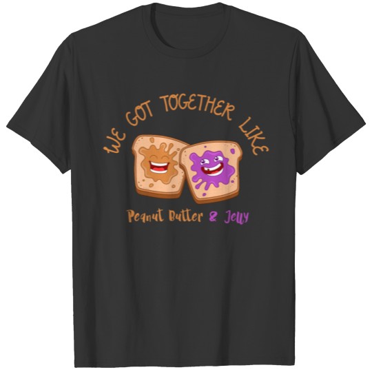 Funny Best Friend Peanut Butter And Jelly Sandwich T-shirt