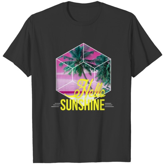 Stylish Summer Tee Shirt Hello Sunshine Gift T-shirt