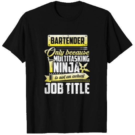 bartender ninja T Shirts