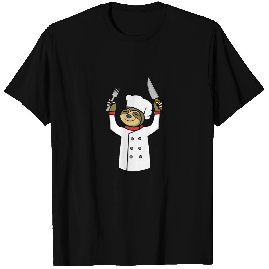 Funny Sloth Chef Cook Food GIft Idea T Shirts