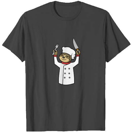 Funny Sloth Chef Cook Food GIft Idea T Shirts