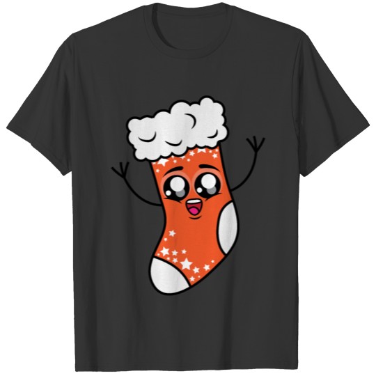 Christmas Sock Cartoon T Shirts