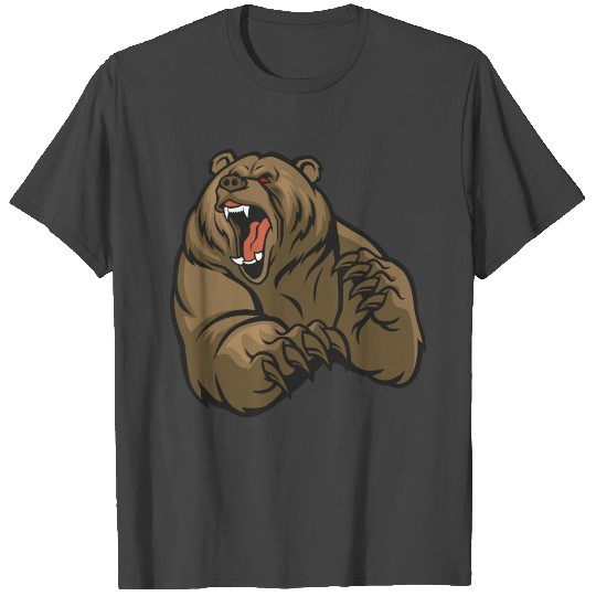 Head grizzly bear animal wildlife vector image T Shirts