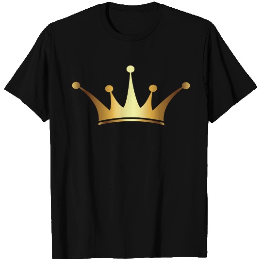Golden crown Vip logo king monarch gold emblem T Shirts