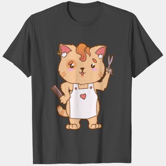 I Want a Barber Cat Hairstylist Gift T Shirts