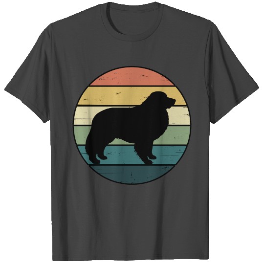 Retro Rainbow Great Pyrenees Dog T Shirts