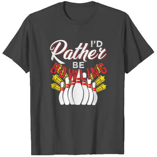 Bowling Skittles Bowler T Shirts