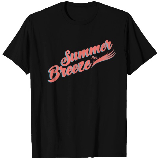 Summer Breeze Coral Blue 'Mojo Design' T Shirts