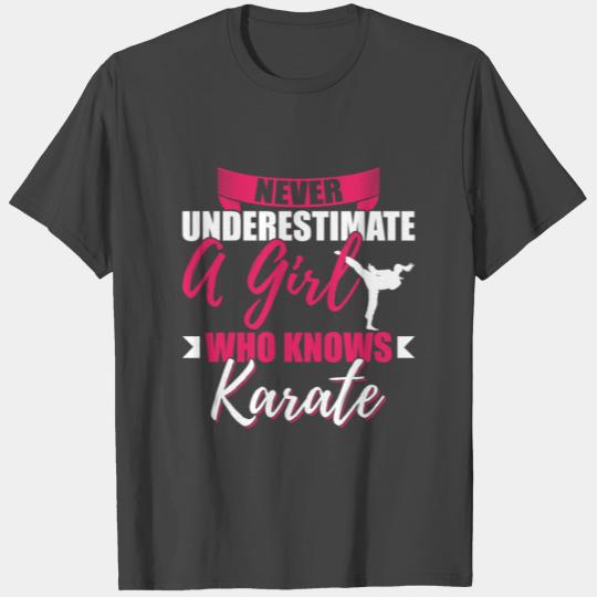 A Girl Who Knows Karate T Shirts