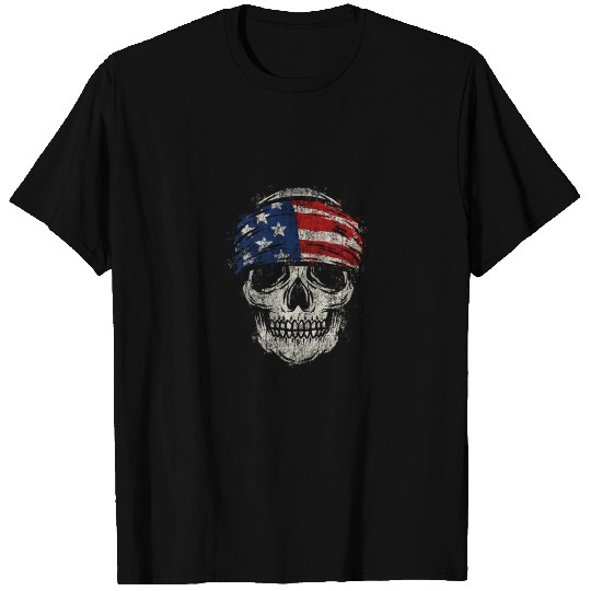 American Skull Bandana T Shirts