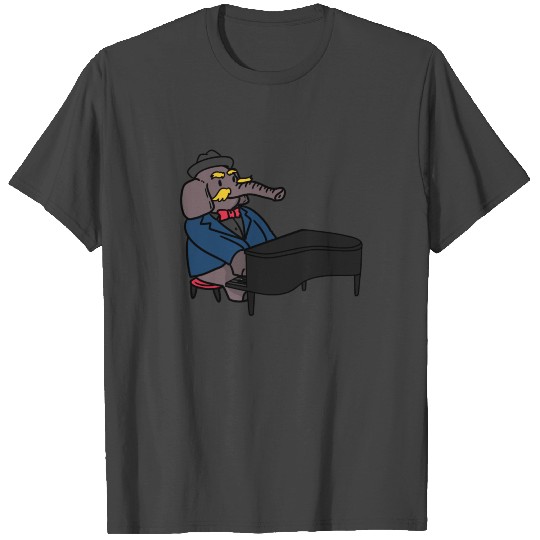 Elephant Hits the Piano T Shirts
