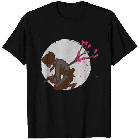 Samurai Harakiri Cherry blossom Tree Robe Asia T Shirts