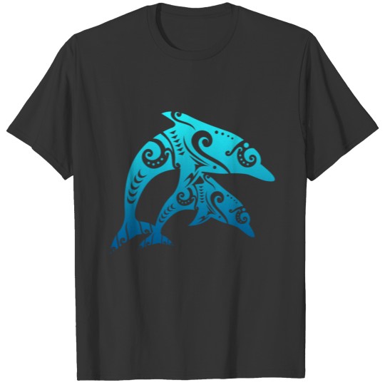 Maori Couple Dolphins T Tattoo Blue Gift Idea T Shirts