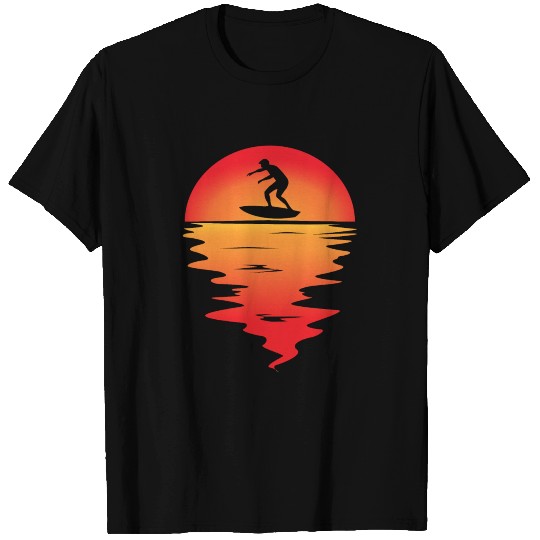 Sunset Surfing T Shirts