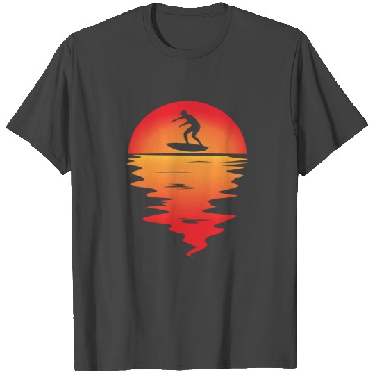 Sunset Surfing T Shirts