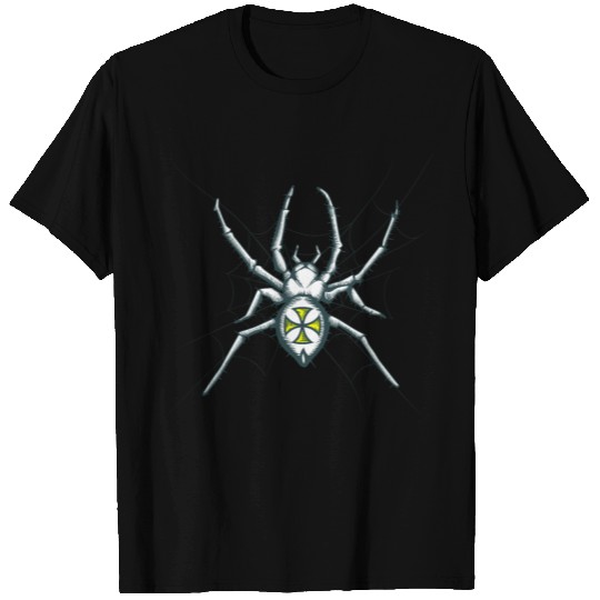 Spider, Cross, web, spider web T Shirts