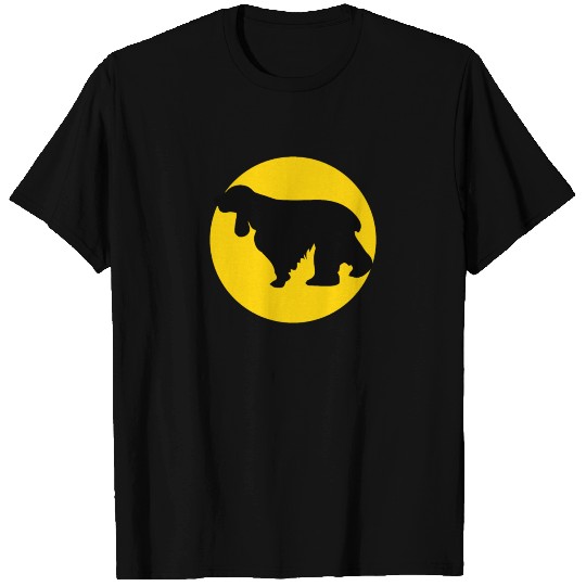 cocker spaniel and moon T Shirts