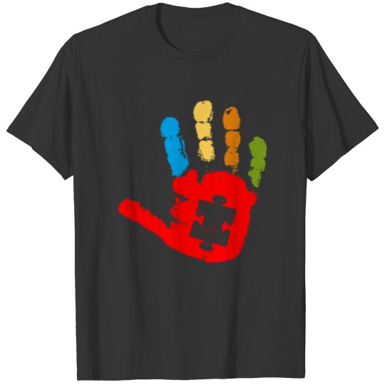 Autism Puzzle Hand T-shirt