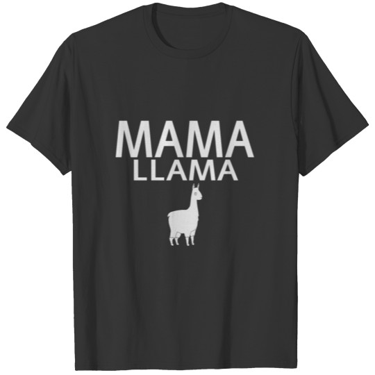 Mama Llama No Problama Funny Llamafest Graphic Tee T-shirt