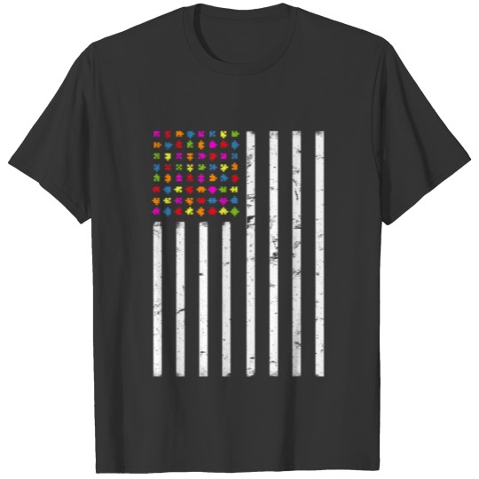 Autism Awareness Flag T-shirt