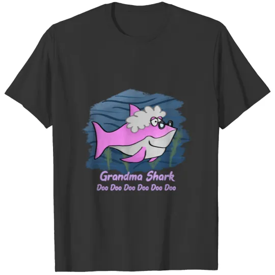 Grandma Shark Cool T Shirts