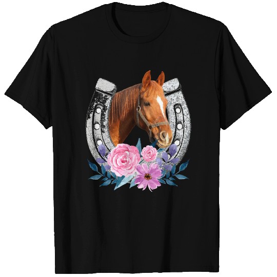 Cow Girl Horse T Shirts