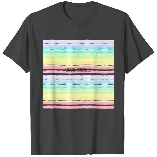 Choose Kindness (Pastel Watercolor Rainbow) T Shirts