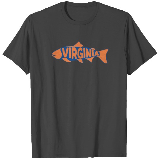 Virginia Trout Sketch Vintage Fishing T Shirts