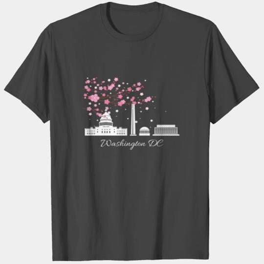 Washington Dc Cherry Blossoms City Monuments T Shirts