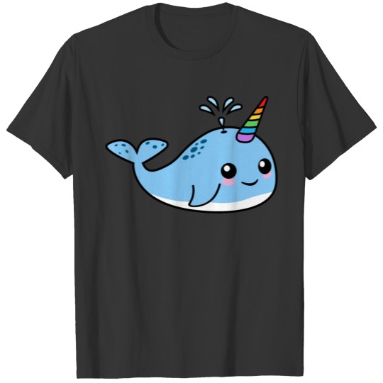Cute Narwhal Unicorn Baby Whale Gift T-shirt