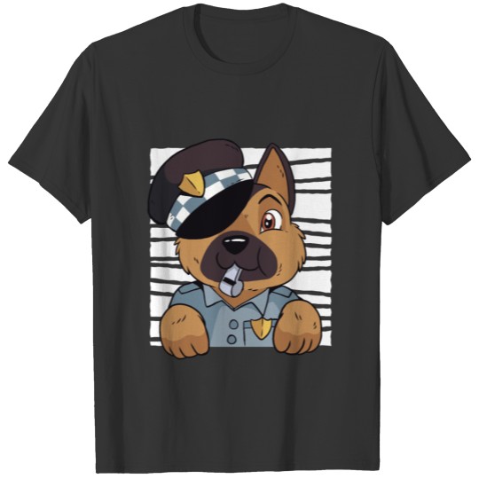 GermanSheperd Police tshirt PR t shirt T-shirt