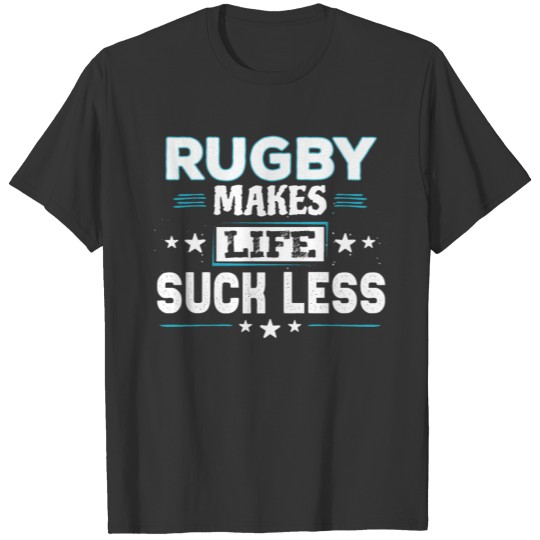 Cute Comic Retro Rugby Player Fan Team Funny quote T-shirt