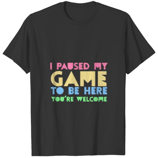 Game Paused Retro T-shirt