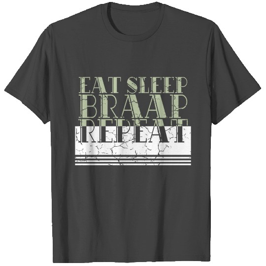 A Nice Motocross T Shirts For Riders Saying "Eat Sleep