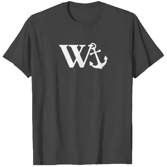 W Anchor Mens Funny Offensive T Shirts