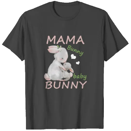 Womens Cute Easter Bunny Pregnancy Announcement T Shirts