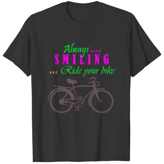 Bike Riding Smile T Shirts