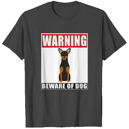 Warning Russian Toy Terrier Beware Of Dog T Shirts
