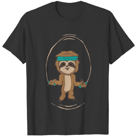 Sloths Sloth Sport Jumping Rope Gift Race T-shirt