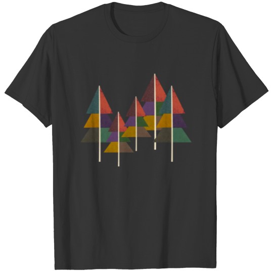abstract forest geometry art T Shirts