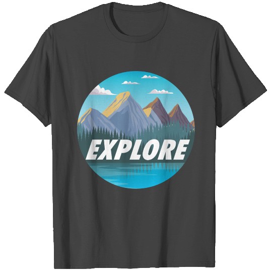 Explore Wanderlust Mountains T Shirts