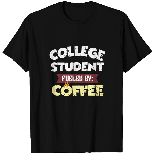Students Coffee Studying Caffeine T Shirts