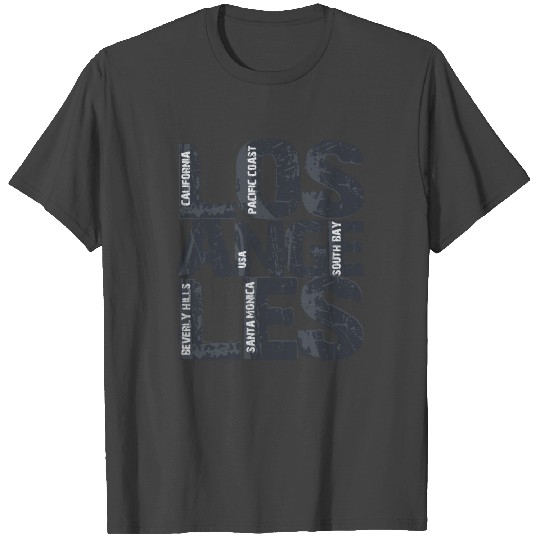 Artistic Los Angeles California Gift Typographic T Shirts