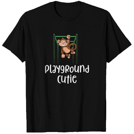 Playground Cutie Funny Monkey Bars Climbing Drawin T Shirts