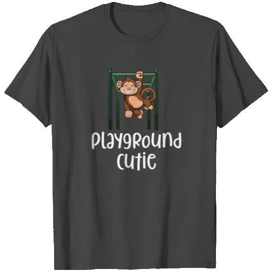 Playground Cutie Funny Monkey Bars Climbing Drawin T Shirts