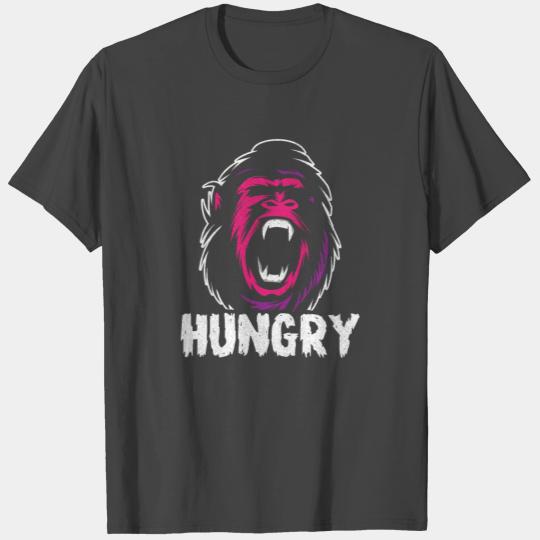 Hungry Gorilla Silverback Ape Gift T Shirts