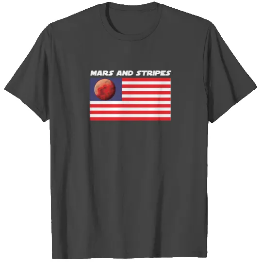 USA Mars flag Mars and Stripes T Shirts