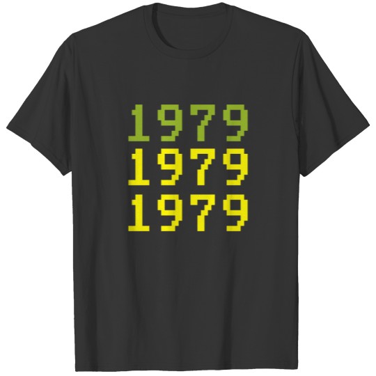 Retro 1979 Text 40th Birthday Classic T-shirt