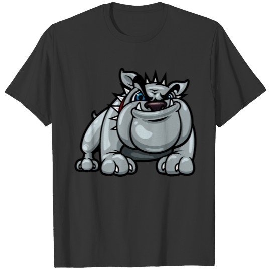 Cartoon bulldog dog funny animal wildlife image T Shirts
